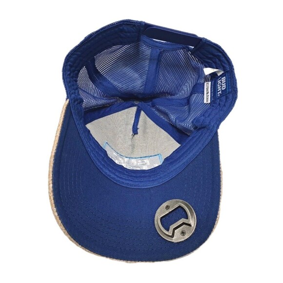 Bud Light Metal Beer Cap Bottle Opener Straw Hat Snapback Baseball Cap Trucker - Picture 6 of 8